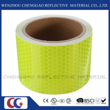 Cinta adhesiva de ingeniería de adhesivo de advertencia de seguridad reflectante fluorescente (C3500-OXF)